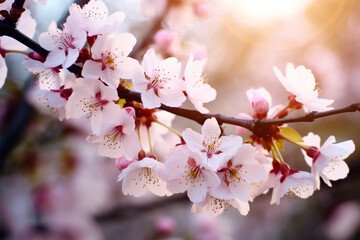 cherry blossoms on a beautiful tree