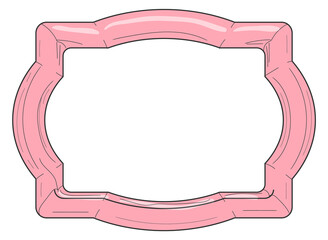 Cute vintage picture border. Hand drawn frame