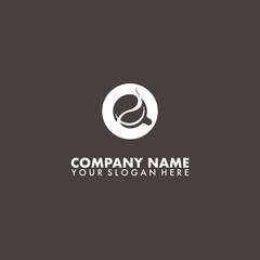 Coffee cup logo vector template on isolated background.