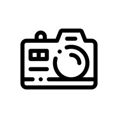 camera line icon