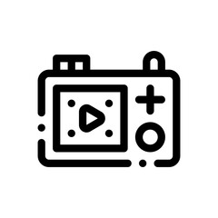 digital camera line icon