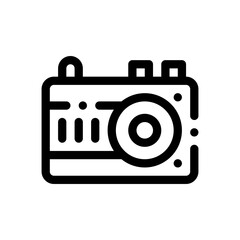 digital camera line icon