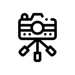 photo camera line icon