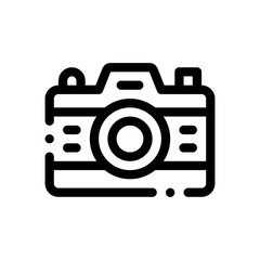 photo camera line icon