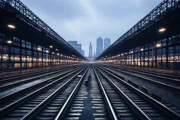 Foto op Plexiglas train station © carrie