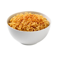 Instant Noodles in White Bowl