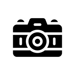 photo camera glyph icon