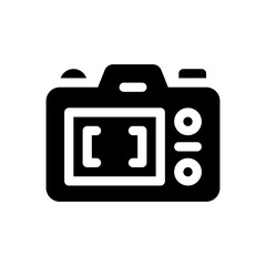 photo camera glyph icon