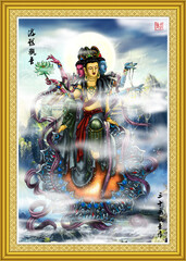 Avalokitesvara Bodhisattva (Wall painting)