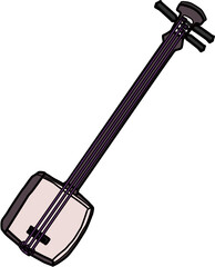 三味線（Shamisen）(PNG)