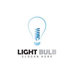 light bulb logo vector design and bussines company