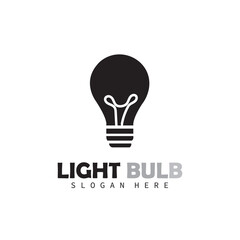 light bulb logo vector design and bussines company