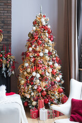 Christmas decoration in the house - 669129386