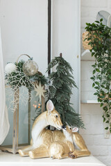Christmas decoration in the house - 669129735