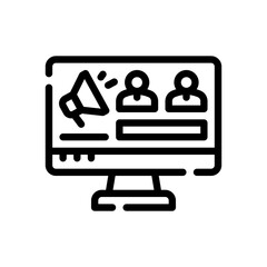 marketing line icon