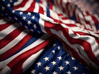 International Veterans day flag background . Generative Ai