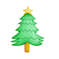 christmas tree with star