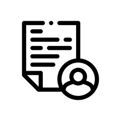 resume line icon