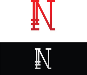 Abstract illustration of Letter N