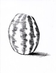 Ink fruit vegetable watermelon