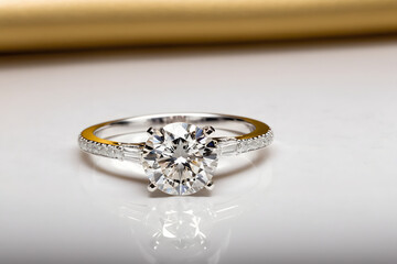 Photograph an exquisite diamond engagement ring