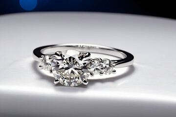 Photograph an exquisite diamond engagement ring