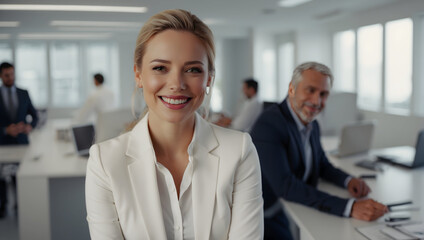 Obraz premium businesswoman talking on phone