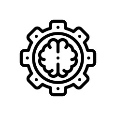 brain line icon