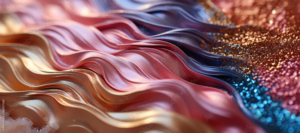 Poster abstract make up brush strokes background