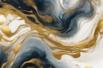 beautiful abstract fluid art background texture ink and gold mixed texture