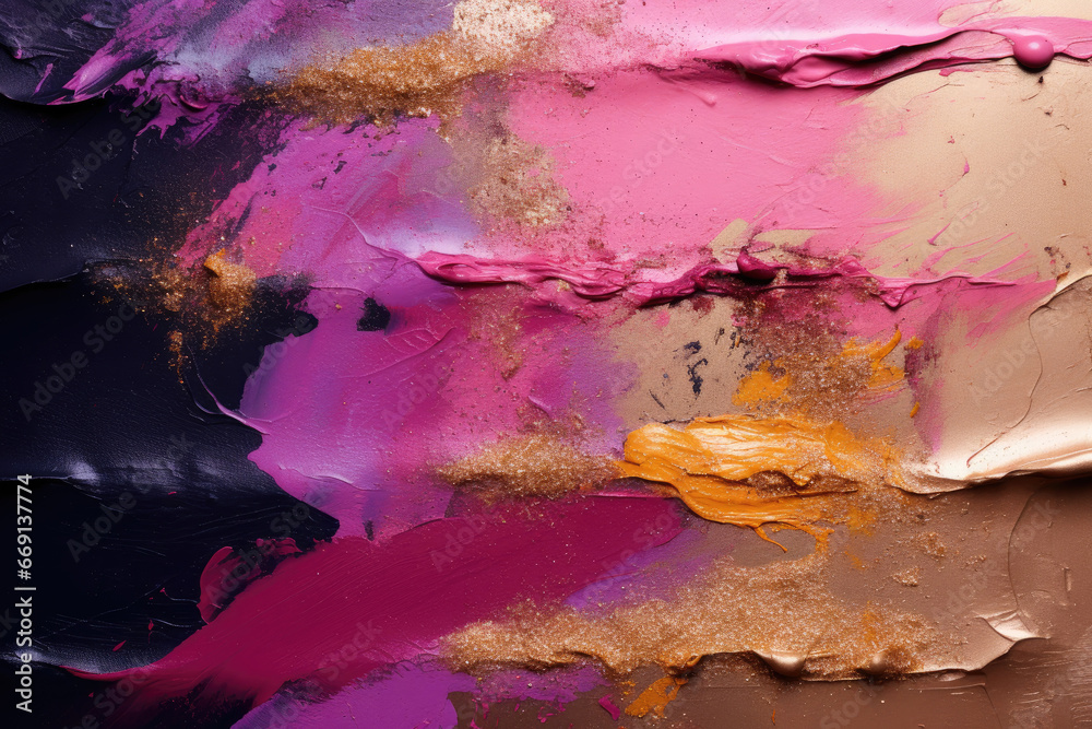 Poster abstract make up brush strokes background

