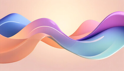 Abstract 3D Background with Smooth on digital art concept, Generative AI.