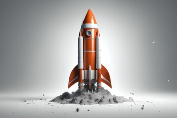 3D Rocket in space