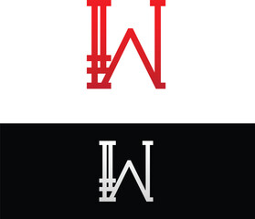 Abstract illustration of Letter W