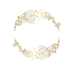 frame with floral ornament