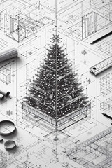 Blueprint Christmas Tree
