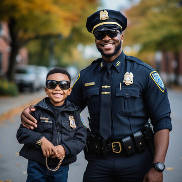 Police father and police son.