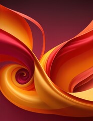 orange and red flowing silk pattern