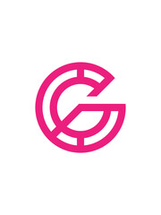 G monogram logo template