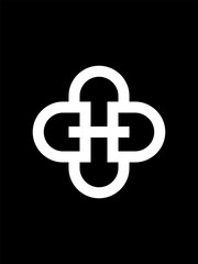 Fototapeta premium HD monogram logo template