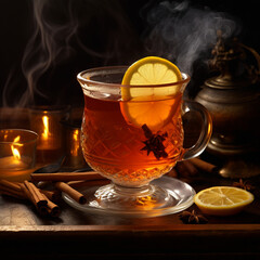 Hot toddy at home.