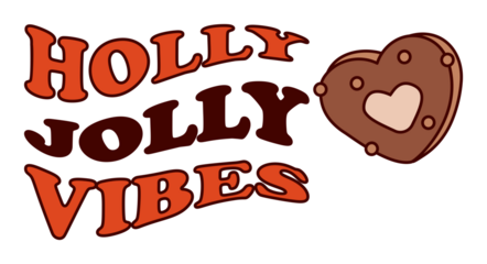holly  jolly vibes sticker