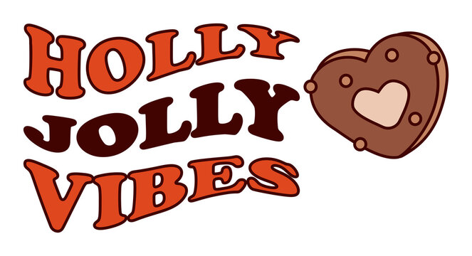 holly  jolly vibes sticker