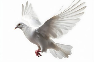a white bird flying in the air - obrazy, fototapety, plakaty