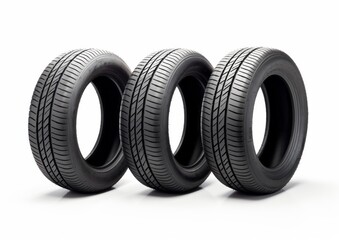 Wheel, tire on white background, isolated. Car, truck, bus tires.