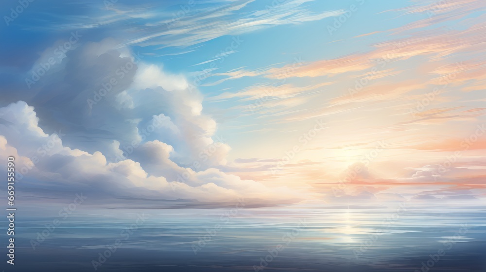 Canvas Prints an abstract image of an expansive horizon, signifying the limitless possibilities and boundless futu