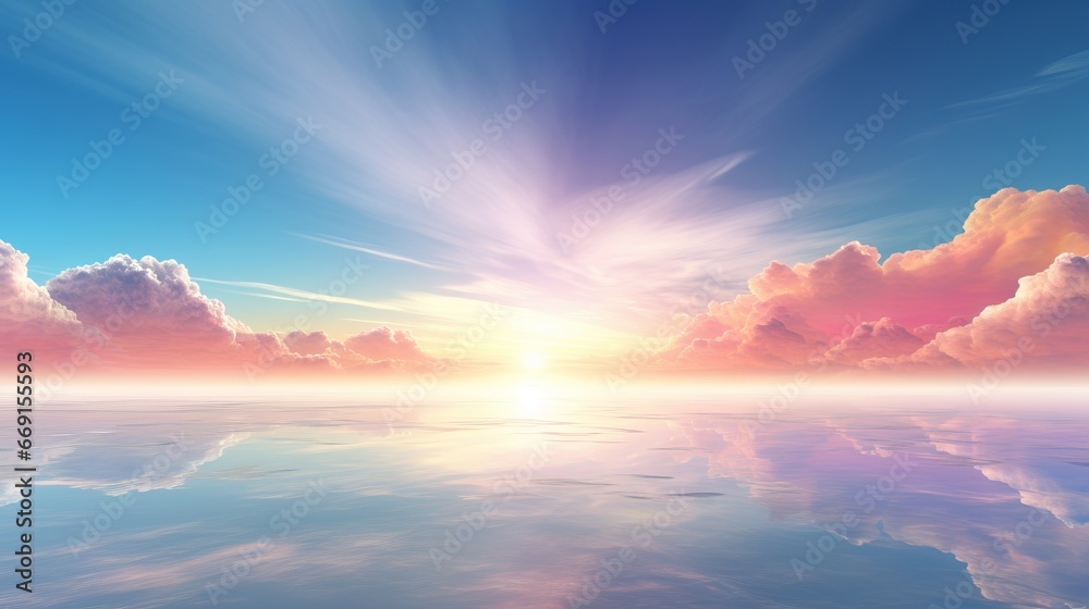 Canvas Prints an abstract image of an expansive horizon, signifying the limitless possibilities and boundless futu