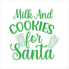 Milk and cookies for santa