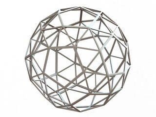 Wireframe Shape Snub Dodecahedron 3D print model