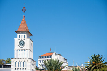 Buildings in Ponta Delgada in the Azores Portugal